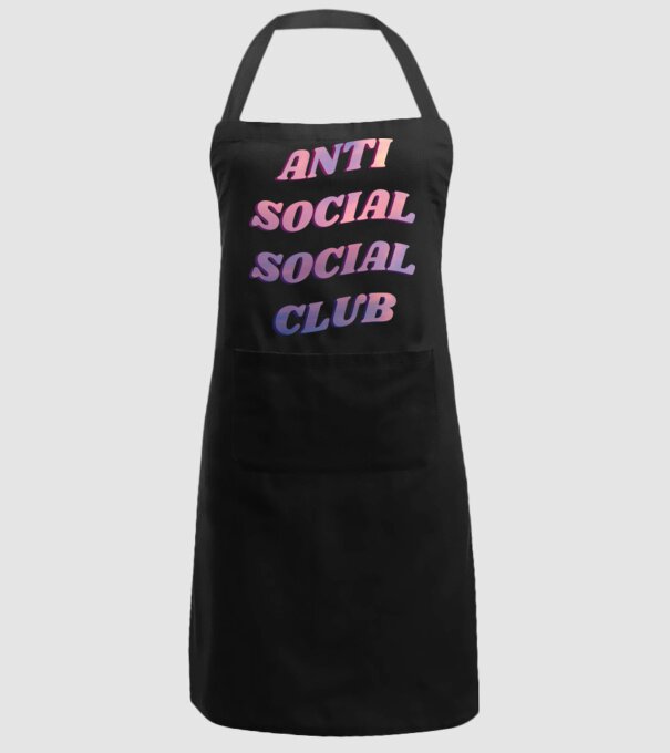 Anti social social club pink model negru pe tricou