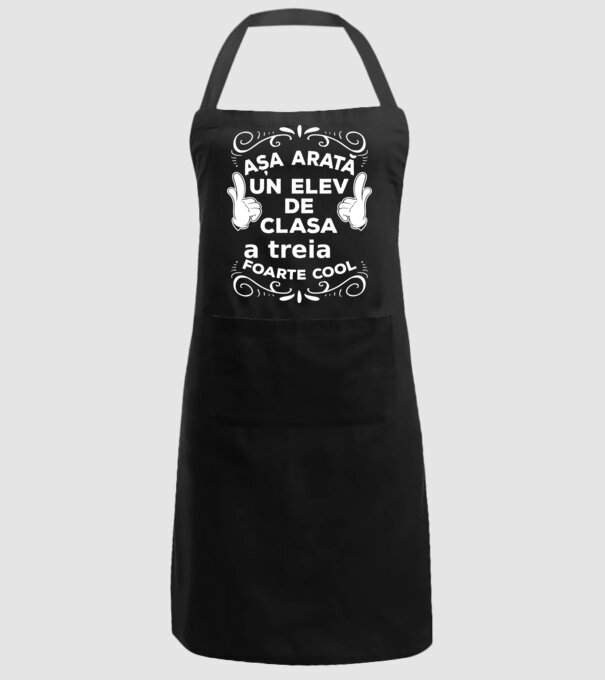 Așa arată un elev de clasa a treia foarte cool model negru pe tricou