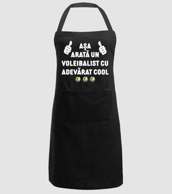 Așa arată un voleibalist cu adevărat cool model negru pe tricou