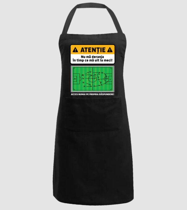 Atenție - Nu mă deranja, în timp ce mă uit la meci model negru pe tricou