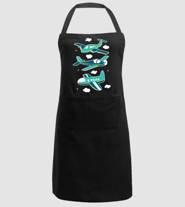 Avioane model negru pe tricou