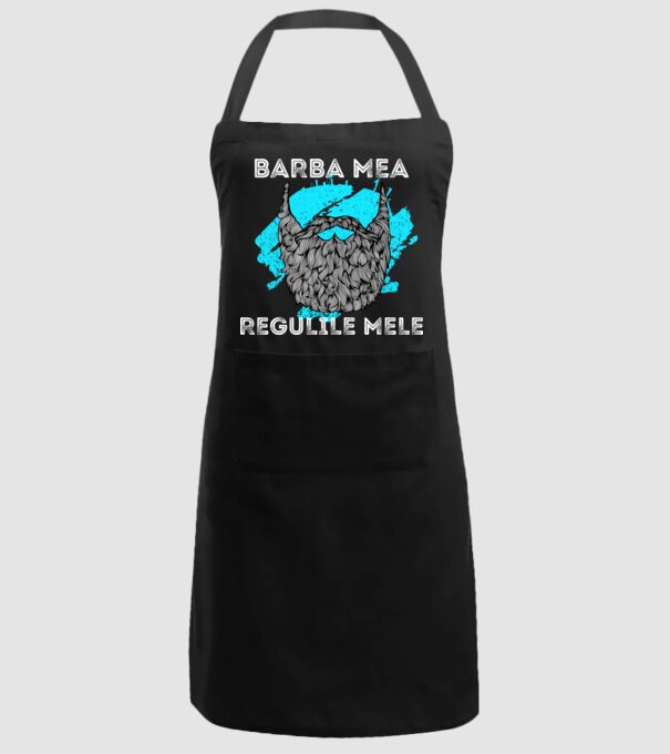 barba mea - regulile mele model negru pe tricou