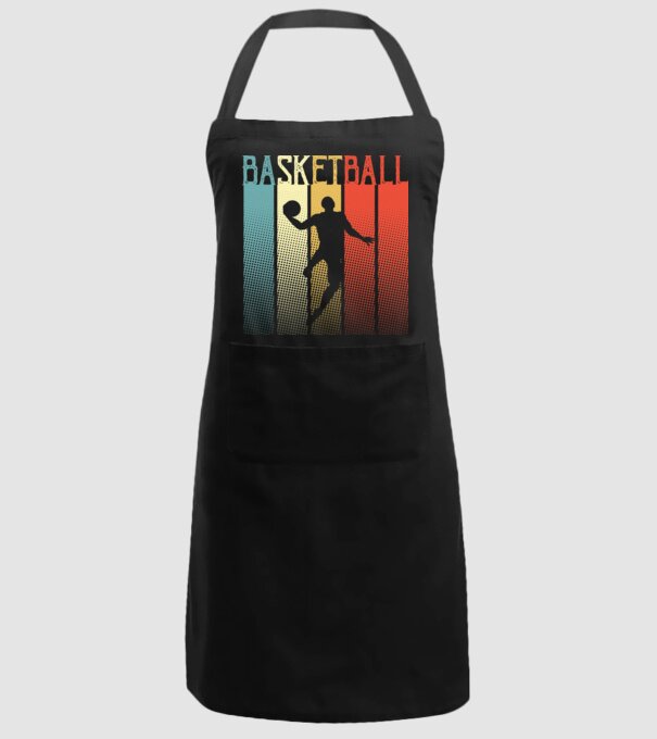 basketball vintage model negru pe tricou