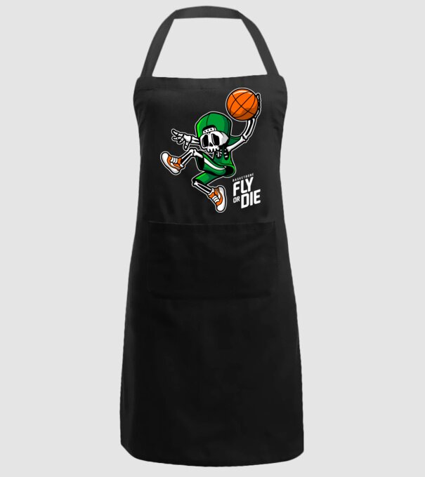 Basketbone model negru pe tricou