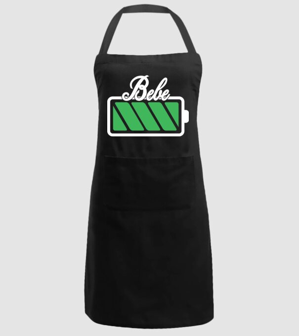 Bebe încărcat model negru pe tricou