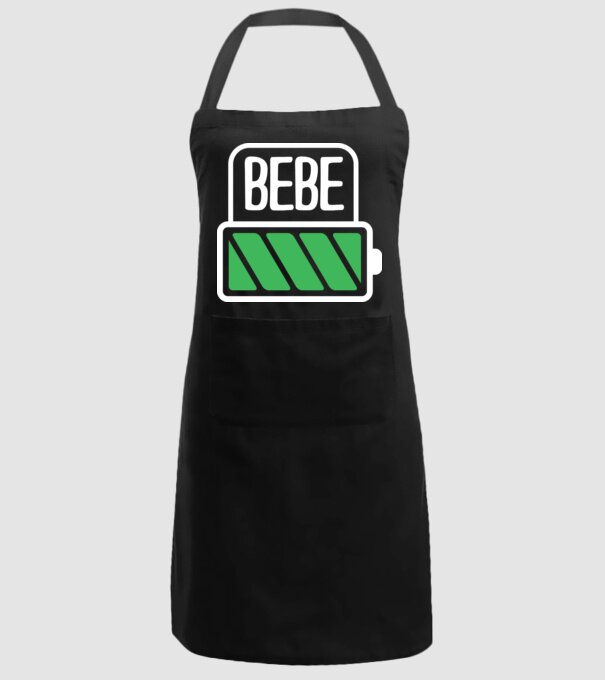 Bebe încărcat model negru pe tricou