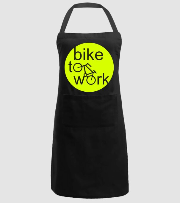 bike to work model negru pe tricou
