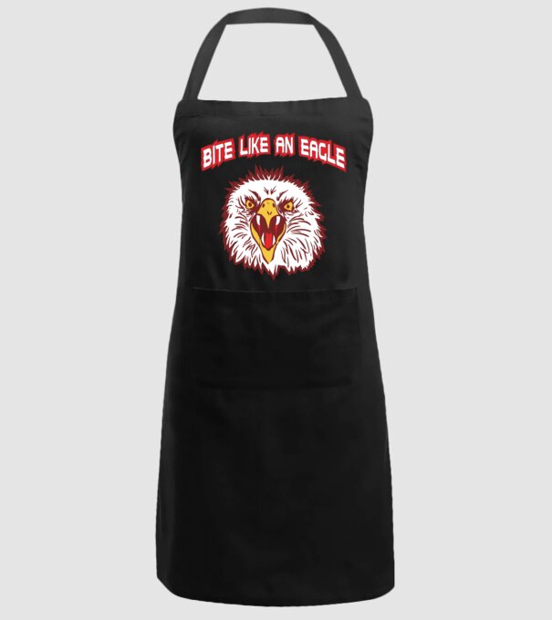bite like an eagle cobra kai model negru pe tricou