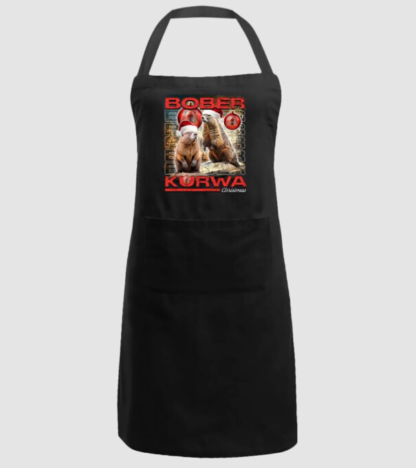 Bober kurwa christmas universe model negru pe tricou