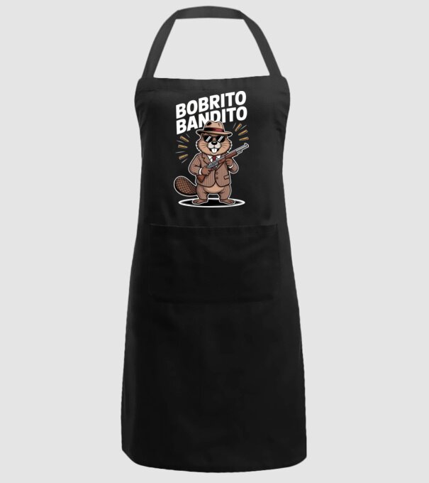 Bobrito Bandito model negru pe tricou