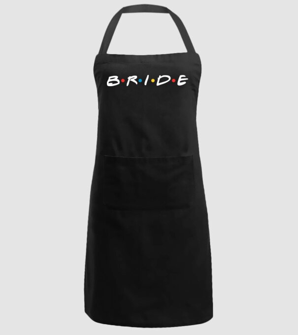 Bride Friends style model negru pe tricou
