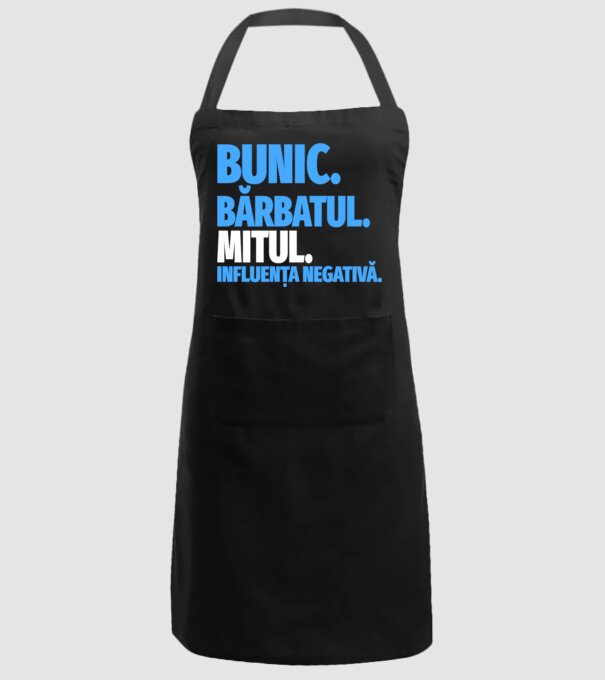 Bunic model negru pe tricou