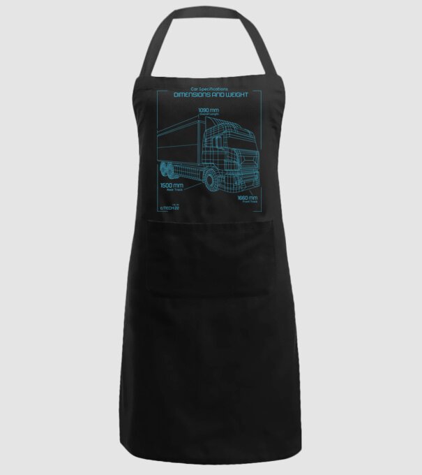 Camioane model negru pe tricou