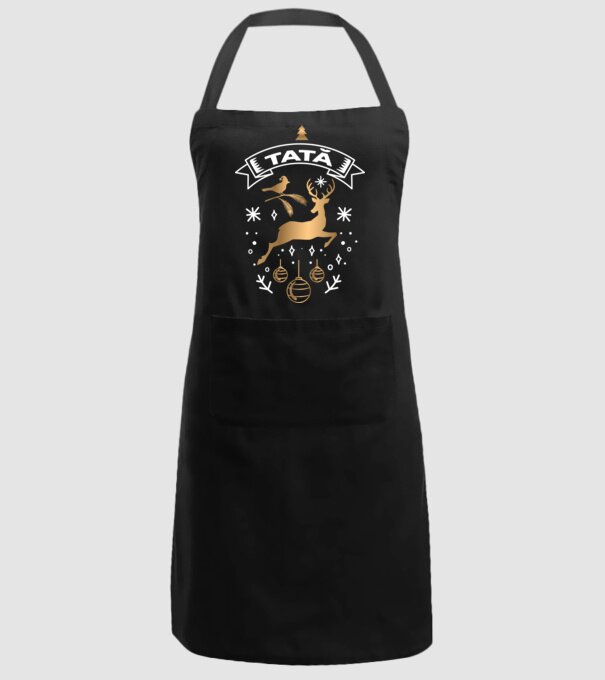 tată christmas model negru pe tricou