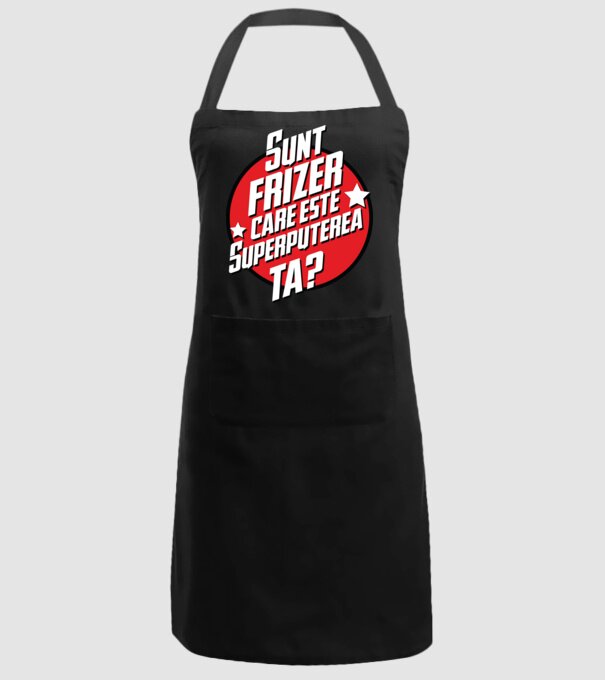sunt frizer, care este superputerea ta? model negru pe tricou