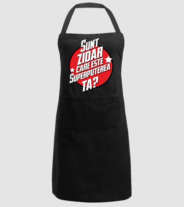 sunt zidar, care este superputerea ta? model negru pe tricou