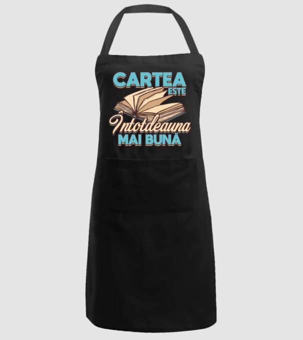 Cartea este ÎNTOTDEAUNA mai bună D7556260-01 model negru pe tricou