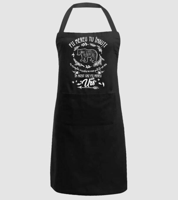 fii mereu tu însuți, cu excepția cazului în care poți fi un urs, în acest caz fii mereu un urs! model negru pe tricou