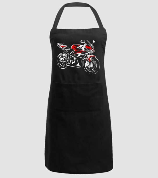 CBR600rr model negru pe tricou