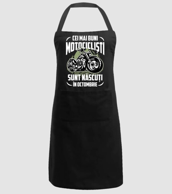 Cei mai buni motocicliști sunt născuți în Octombrie model negru pe tricou