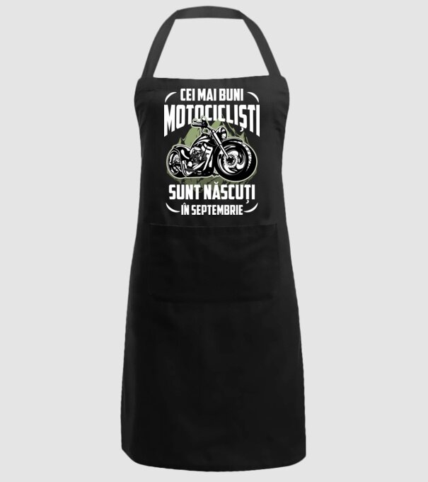 Cei mai buni motocicliști sunt născuți în Septembrie model negru pe tricou