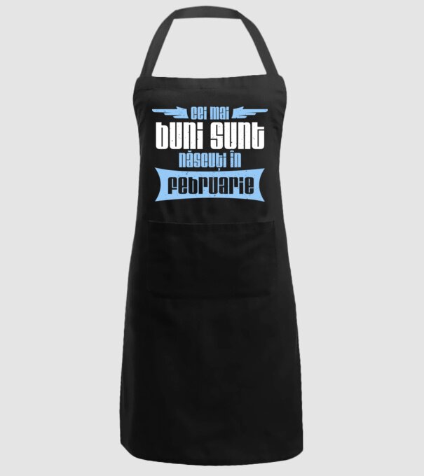 Cei mai buni sunt născuți în februarie model negru pe tricou