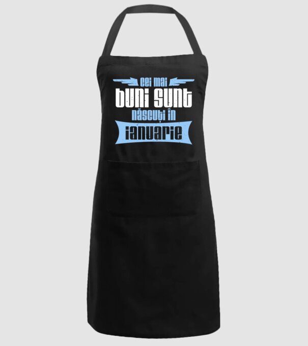 Cei mai buni sunt născuți în ianuarie model negru pe tricou