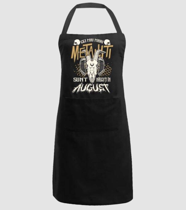 Cei mai mari metaliști sunt născuți în august. model negru pe tricou