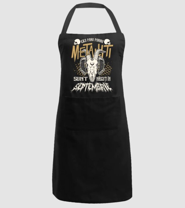 Cei mai mari metaliști sunt născuți în septembrie. model negru pe tricou