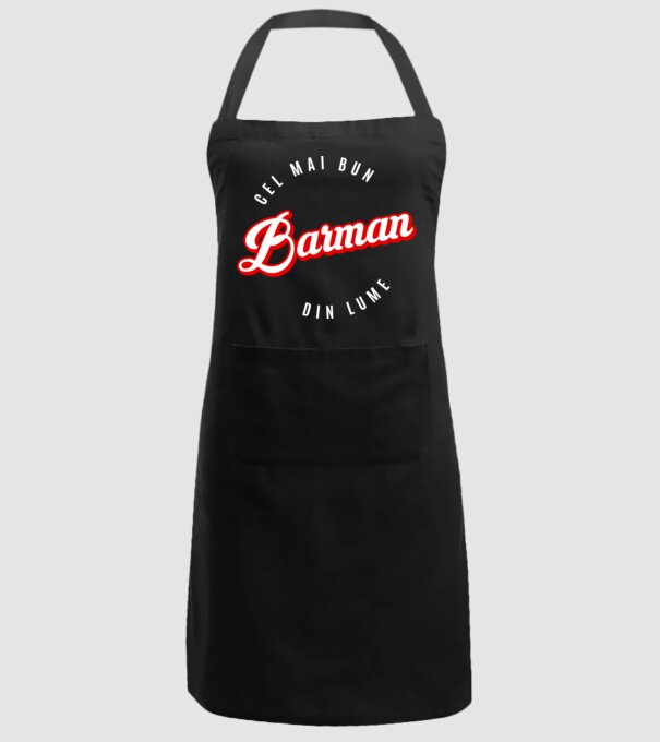 Cel mai bun BARMAN din lume model negru pe tricou