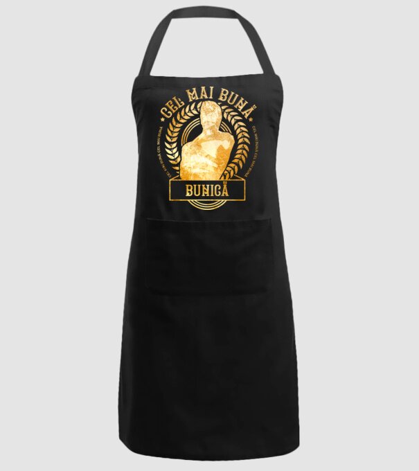 Cea mai bună bunică model negru pe tricou
