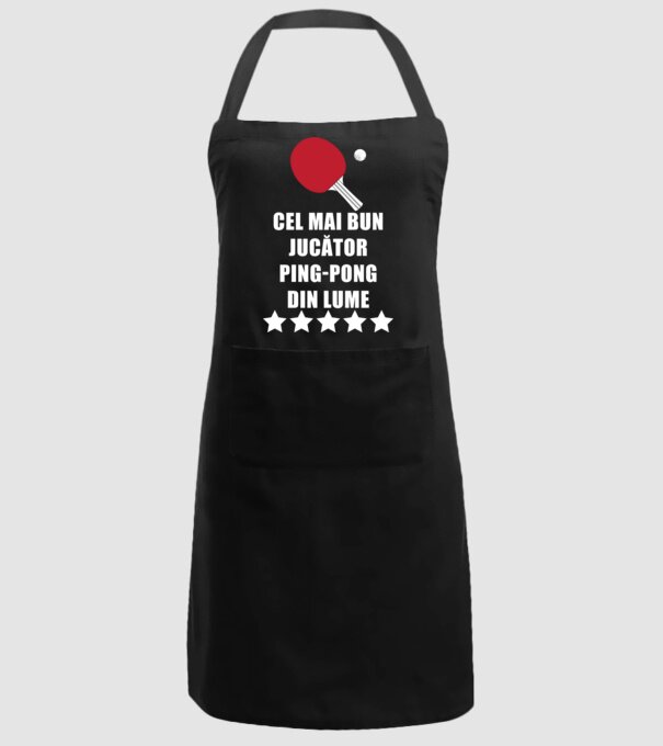 cel mai bun jucător ping-pong din lume model negru pe tricou