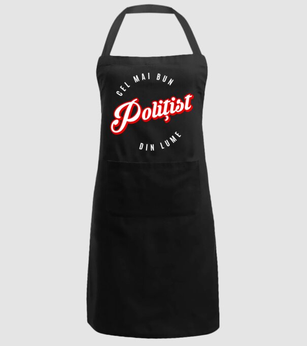 Cel mai bun POLIȚIST din lume model negru pe tricou