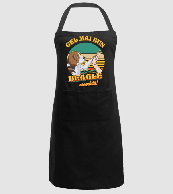 Cel mai bun stăpân de beagle vreodată! model negru pe tricou