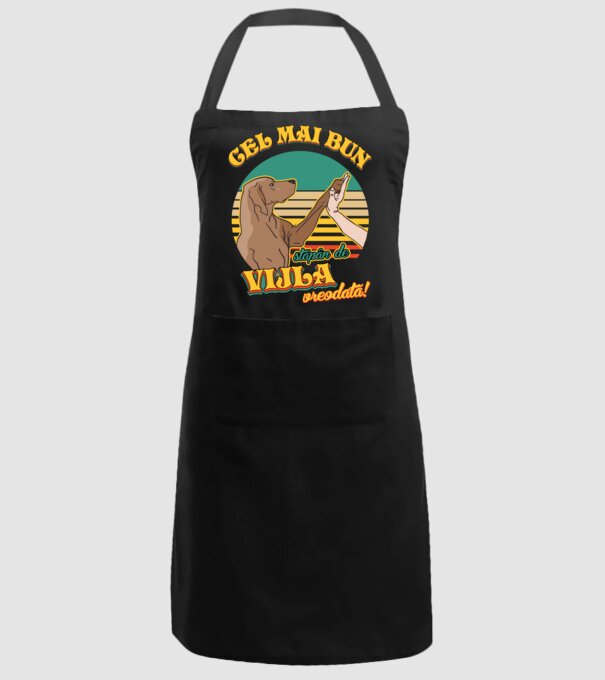 Cel mai bun stăpân de vijla vreodată! model negru pe tricou