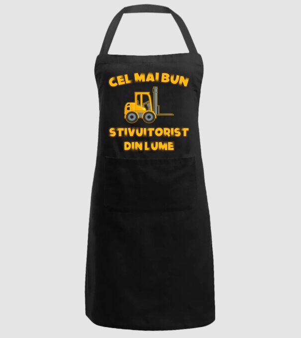 Cel mai bun Stivuitorist din lume model negru pe tricou