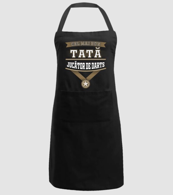 Cel mai bun tată jucător de darts model negru pe tricou