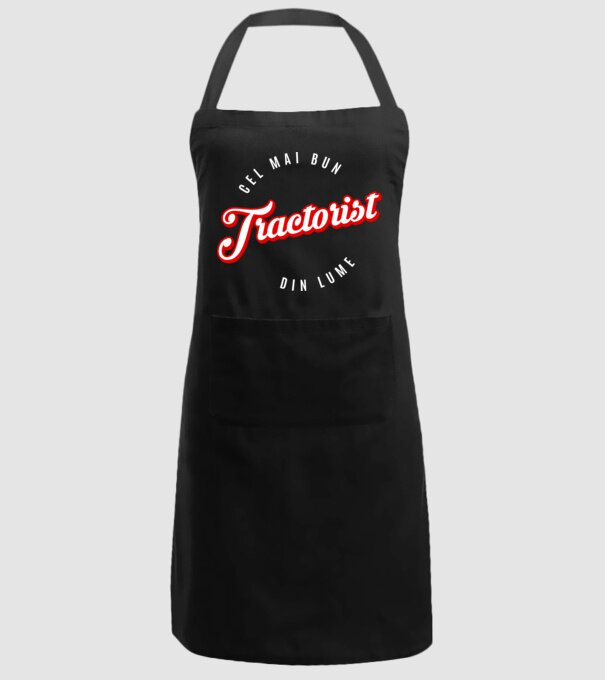 Cel mai bun TRACTORIST din lume model negru pe tricou