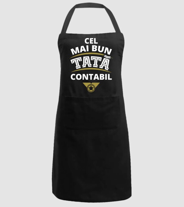 Cel mai bun tată contabil model negru pe tricou