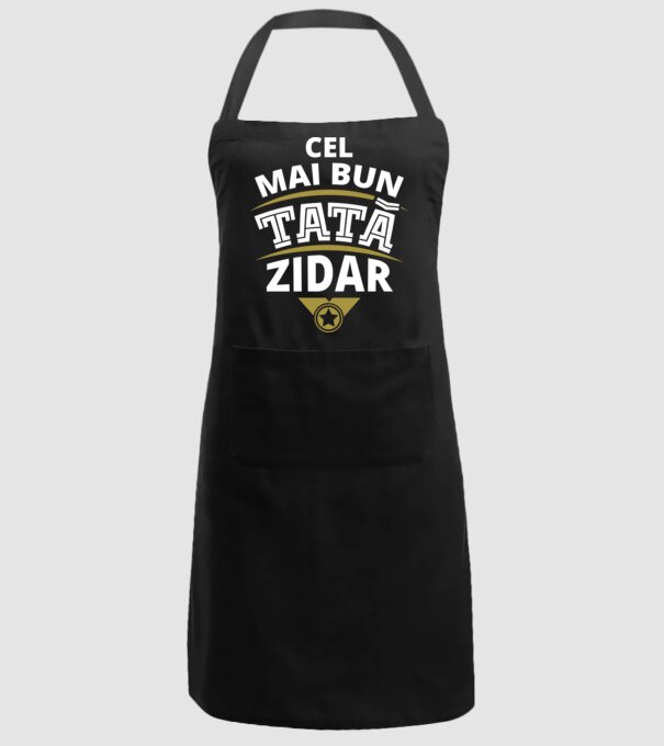 Cel mai bun tată zidar model negru pe tricou