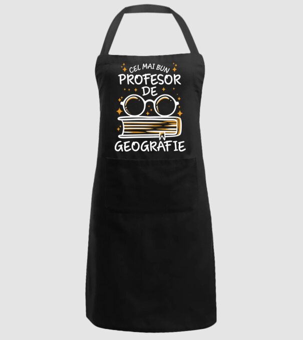 Cel mai profesor geografie model negru pe tricou