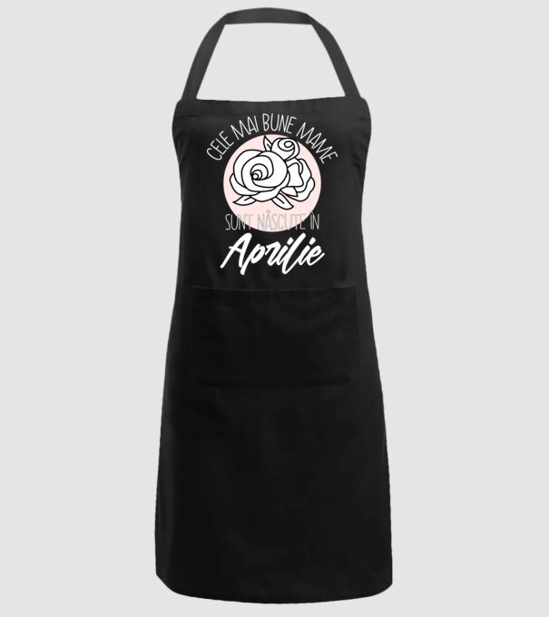 Cele mai bune mame sunt născute în Aprilie model negru pe tricou