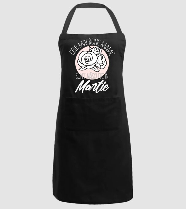 Cele mai bune mame sunt născute în Martie model negru pe tricou