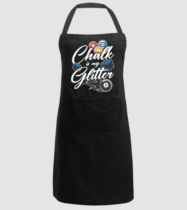 Chalk is my glitter model negru pe tricou