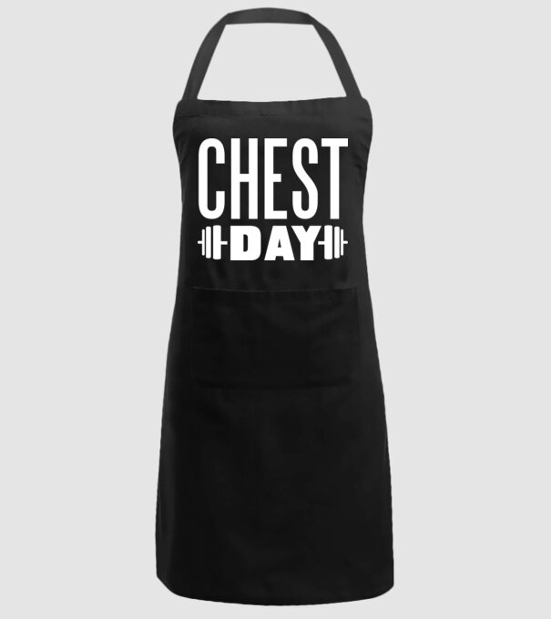 Chest day model negru pe tricou