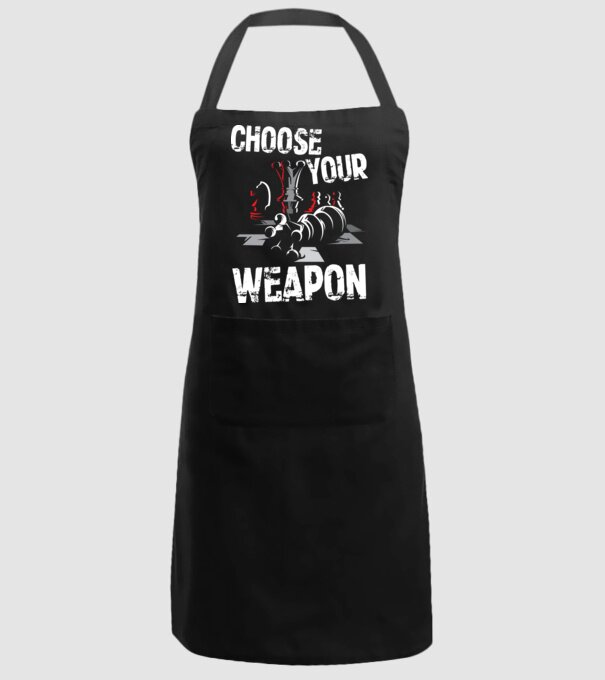CHOOSE YOUR WEAPON model negru pe tricou