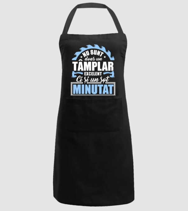 Nu sunt doar un tâmplar excelent, ci și un soț minunat! model negru pe tricou