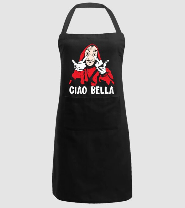 ciao bella dali model negru pe tricou