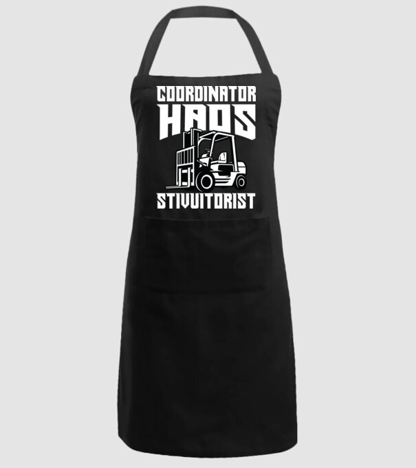 coordonator stivuitorist haos model negru pe tricou