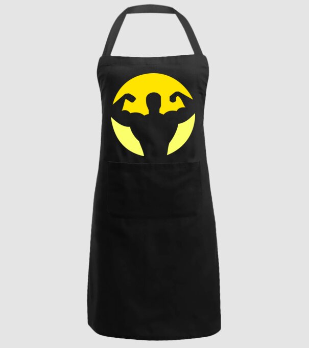 Culturism model negru pe tricou